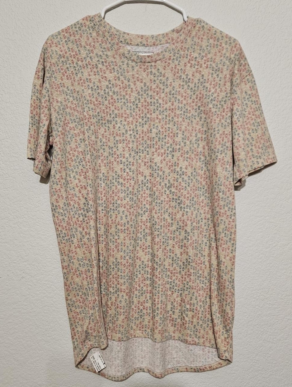 Small Tan, Red And Blue LuLaRoe Shirt